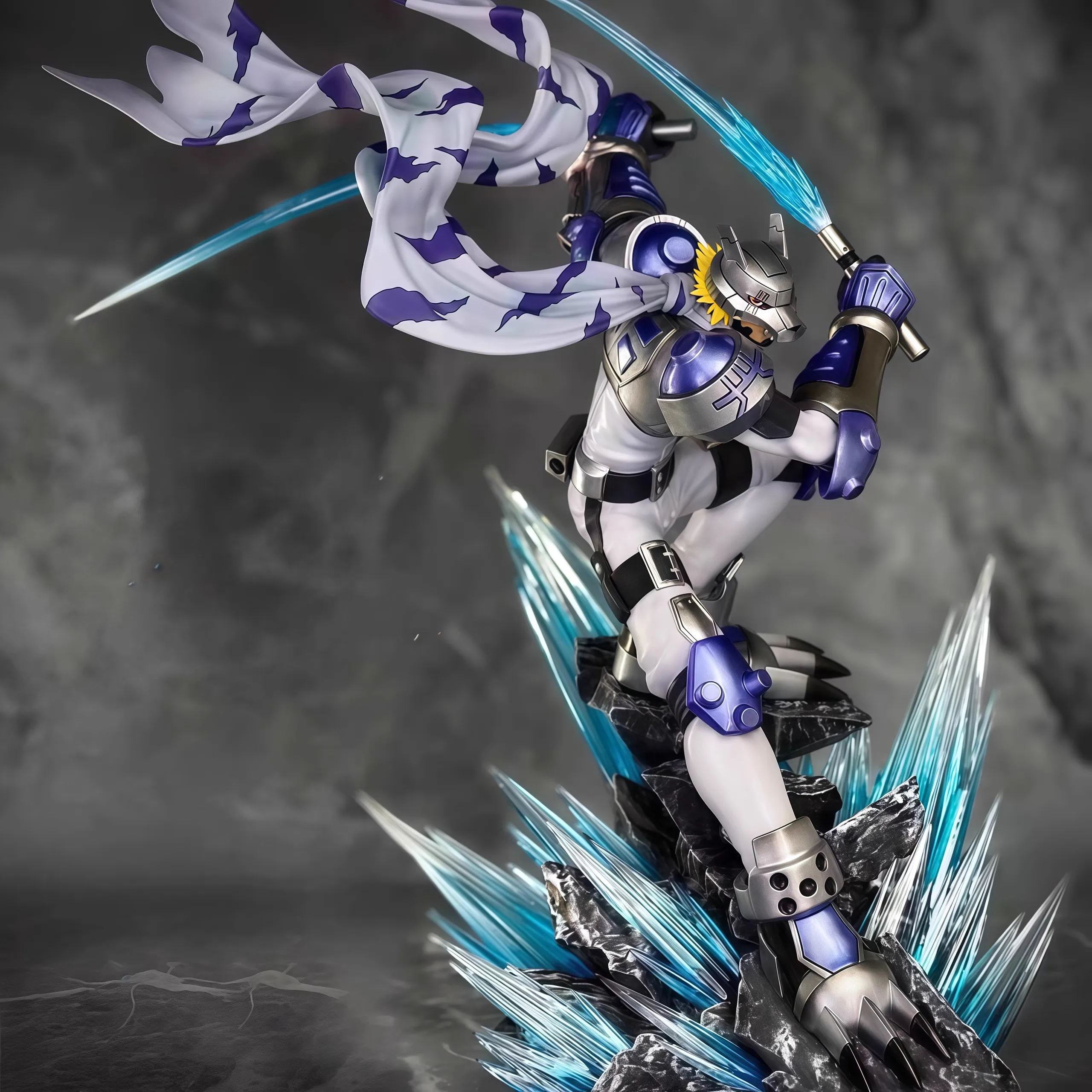 

23cm Digimon Figure Wolfmon Figures Pvc GK Models Statue Dolls Figurine Collection Desk Decoration Kid Toys Birthday Gifts