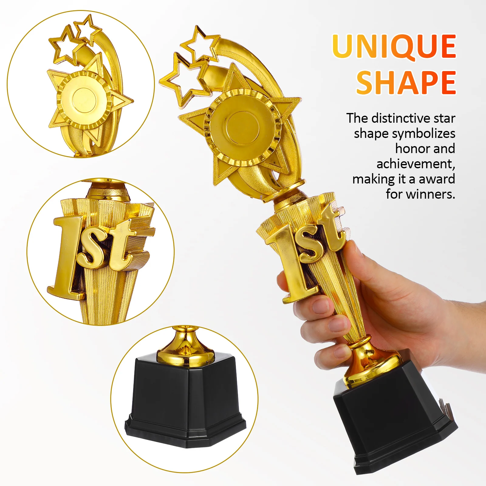 Star Soccer Trophy Award Plastikbecher Sportpreis Feier Wettbewerb Gewinner Schulzeremonie