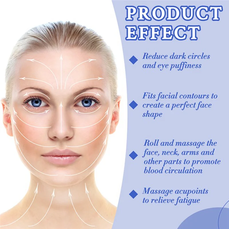 

EMECE-массажный ролик для лица, силиконовые инструменты для массажа лица, ролик для лица, уход за кожей, формы, изгибы тела и лица, уменьшают усталость