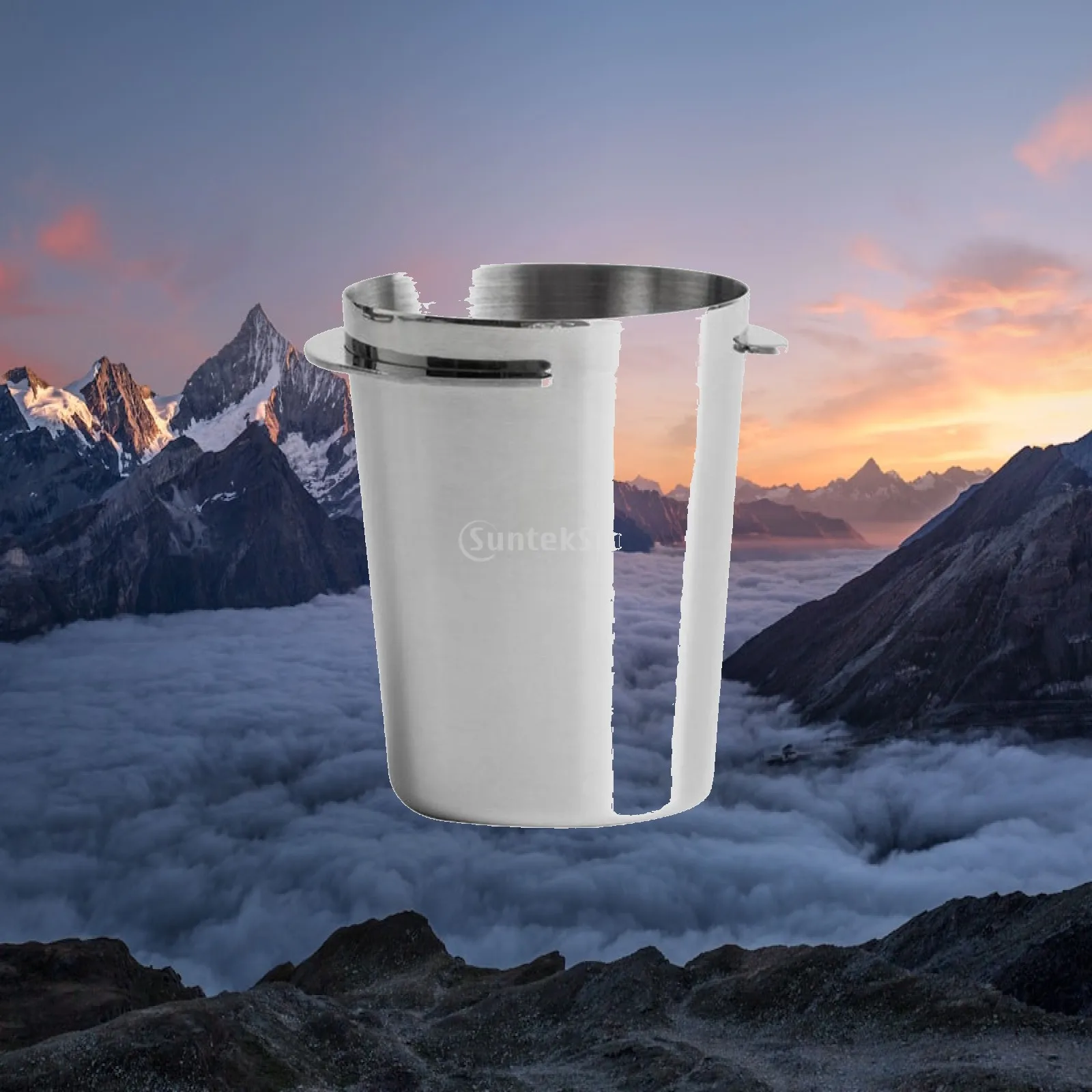 Stainless Steel Coffee Dosing Cup Receiver Mug 58mm for Espresso Machine Powder Container Kitchen Bar Tool Easy Clean Reusable