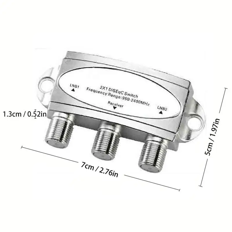 Satellite 2 In 1 Out Toggle Switch, For DiSEqC Switch, Professional Circuit Design, Satellite Receiver, 950MHz to 2400MHz