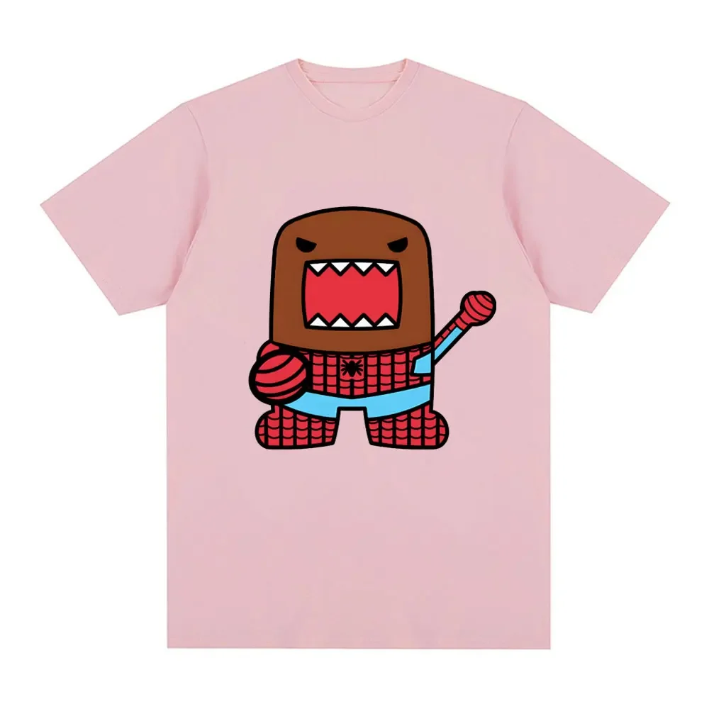 Domo Kun Fun and Humorous T-shirt Women's Casual T-shirt Harajuku Short Sleeve Oversized T-shirt Street Wear