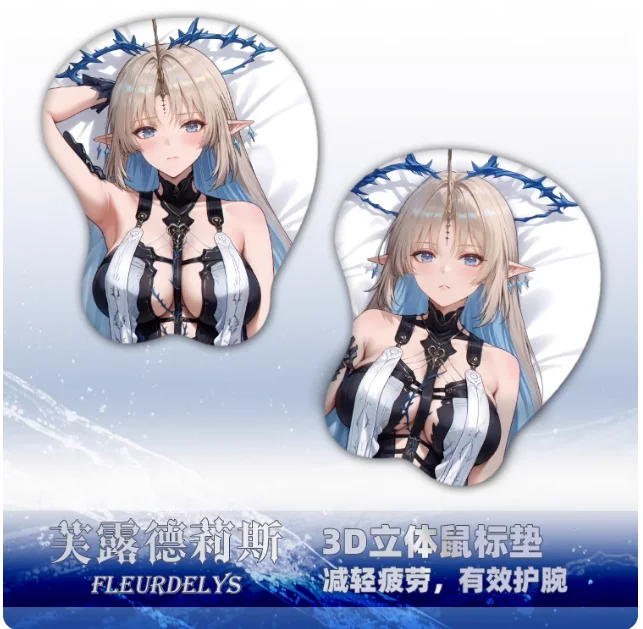 

Аниме Wuthering Waves Cartethyia Косплей 3D мягкий силикагель коврик для мыши подставка для запястий игровая клавиатура стол игровой коврик постельные принадлежности