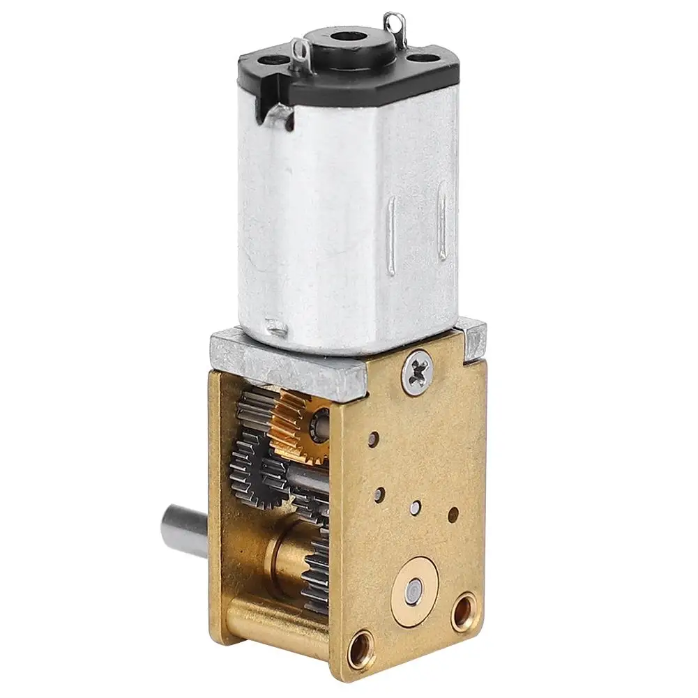 DC 12V Mini Metal Gear Motor N20 - CW/CCW Speed Reduction 16/27/53/68/136/381 RPM for Robotics & DIY Projects