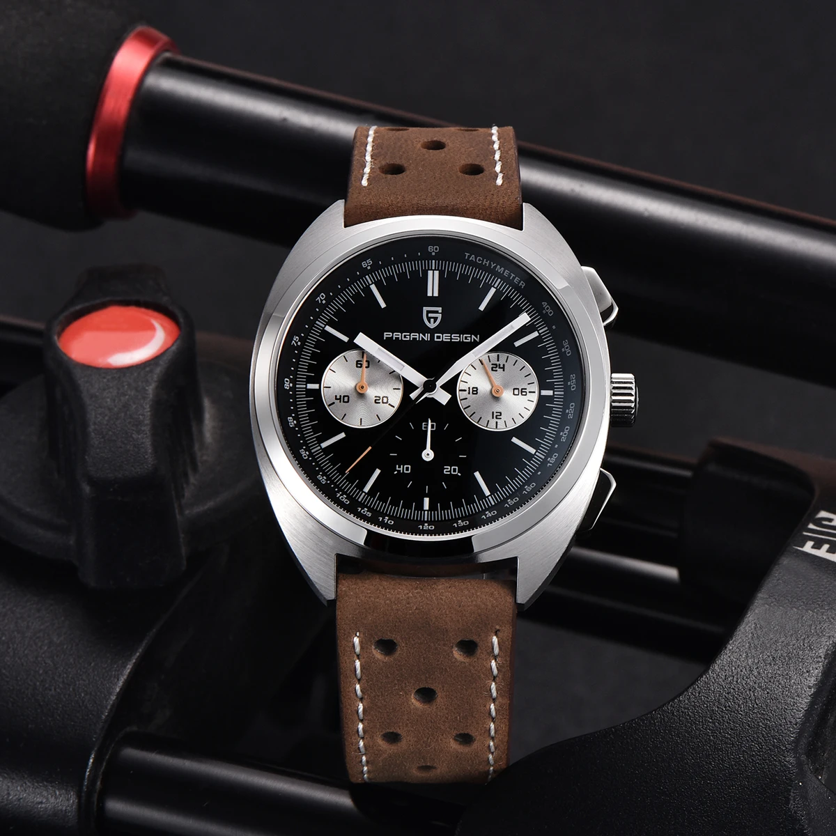 PAGANI DESIGN Men\'s Watches Luxury Quartz Wrist Watch For Men AR Sapphire Speed Chronograph Retro Dial Clock Reloj Hombre 2023