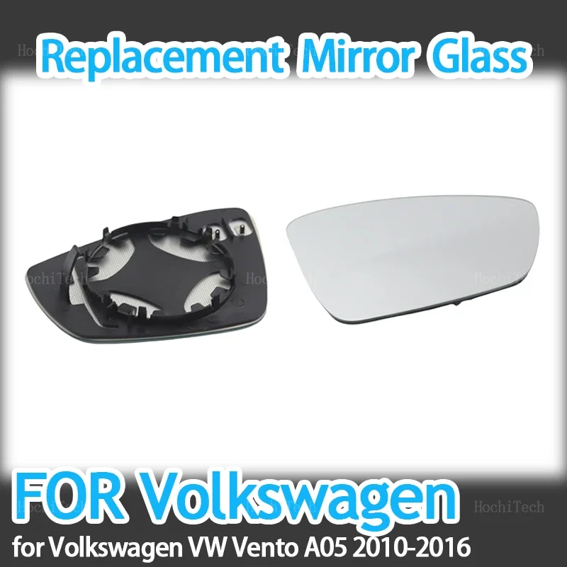 

Левое и правое боковое зеркало с подогревом, стекло, плоское зеркало заднего вида для Volkswagen VW Vento A05 2010-2016, зеркало с подогревом