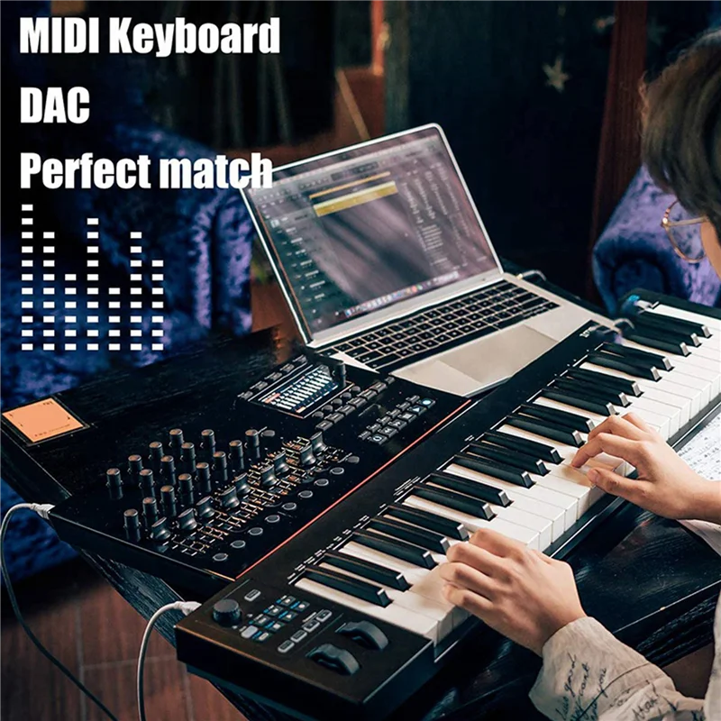 FSTE-2X USB Type B Midi Cable To Type C Connector, Adapter Cable, Piano Audio Cable