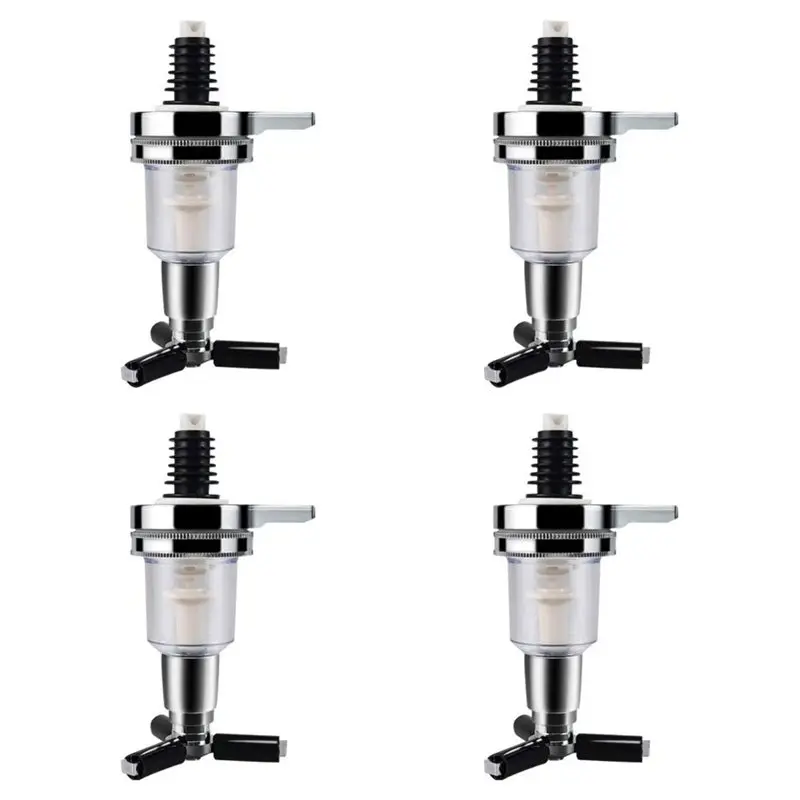 DTA4-4Pcs 45Ml/1.5Oz Bar Butler Wall Mounted Replacement Nozzle Shot Dispenser For Revolving Liquor Caddybottle Holder
