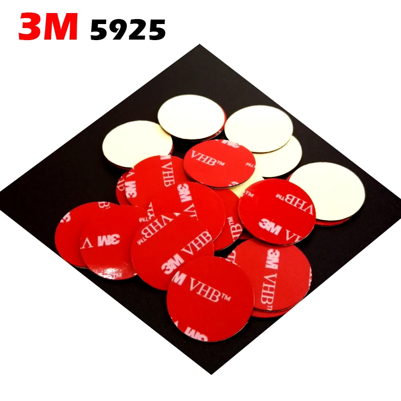 

Promotion! 3M 5925 Double Adhesive Foam VHB Tape High Strength Long-term Durability -- Die Cut Dia=25mm 20 Circles