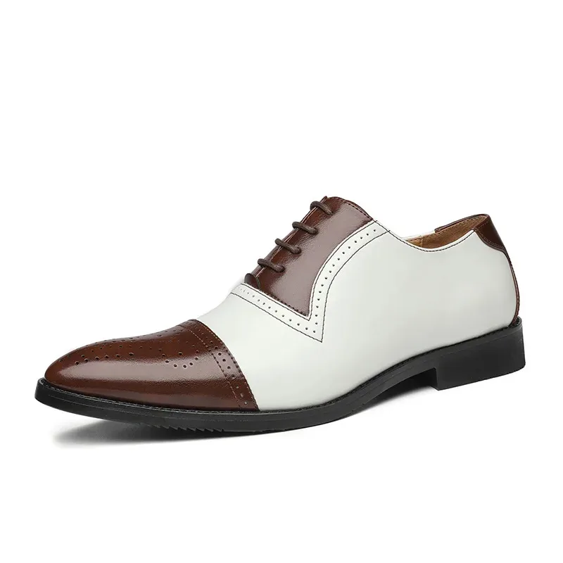 

Men'S Leather Shoes Comfortable And Fashionable Leather Shoes, Formal Casual Loafers, Large-Sized 46 Business Casual Shoes