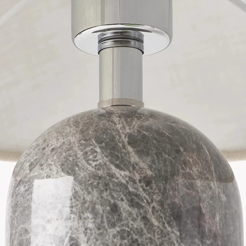 الدنمارك أسطواني مصابيح طاولة رخامية تفتق النسيج عاكس الضوء غرفة المعيشة الحديثة غرفة نوم مطعم دراسة جو مكتب أضواء #6