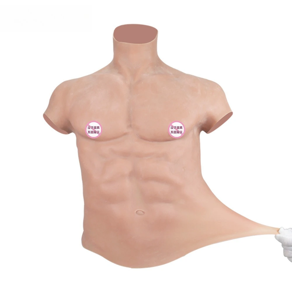 

Customizable men's silicone fake abs clothes, fake chest muscles, women's muscle clothes, cos clothes.