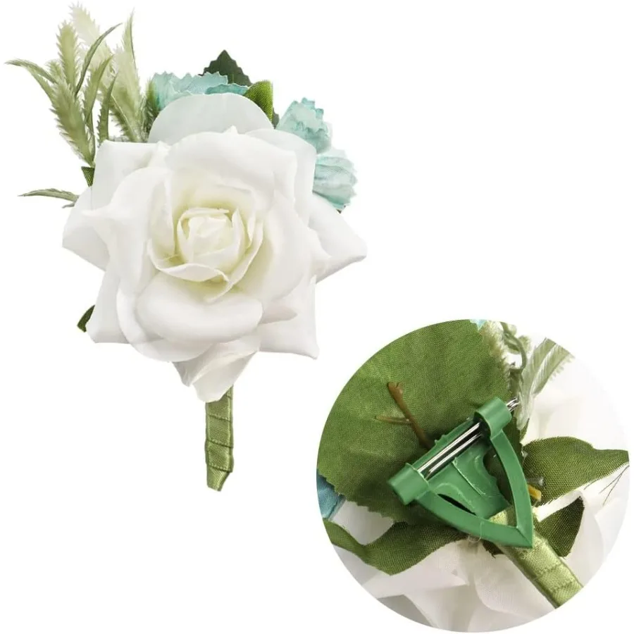 Elegant Boutonniere Brooch Flower for Groom Men's Wedding Attire Perfect Accessory for Prom Homecoming and Formal Events with S