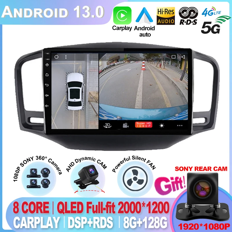 

Автомагнитола для Roewe MG 350, 2010-2016, 8 ядер, 8 + 128 ГБ, 1280*720P, GPS, CarPlay 360, Панорамное Голосовое управление, 4G, Wi-Fi, головное устройство