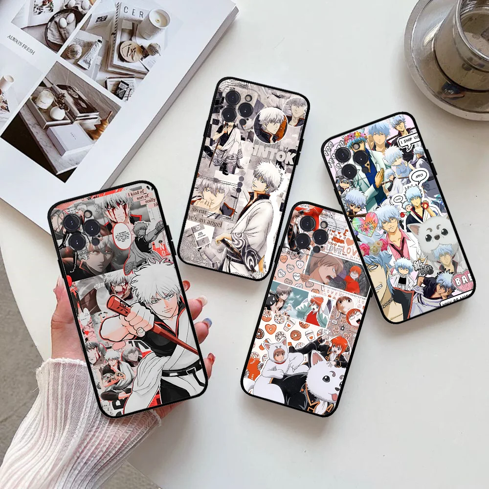 

Anime Gintama Phone Case Silicone Soft for iphone 15 14 13 12 11 Pro Mini XS MAX 8 7 6 Plus X XS XR Cover