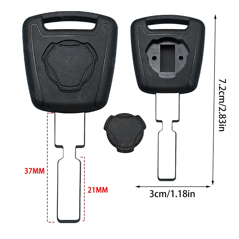 

Новый! Необрезанное лезвие, подходящее для корпуса ключа автомобиля, большой запасной чип для грузовика, корпус транспондерного ключа для HU71