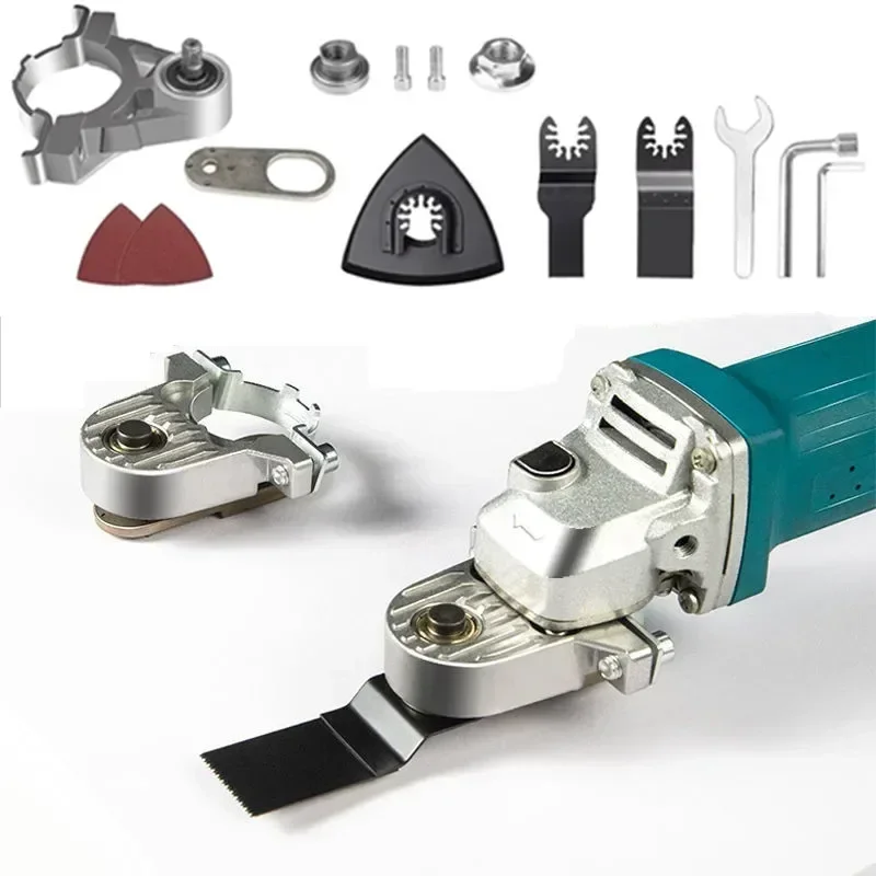 زاوية طاحونة تحويل العالمي سماعات رأس 115 125 نوع محول M10 M14 متعددة الوظائف الكهربائية التشذيب مجرفة أداة تلميع