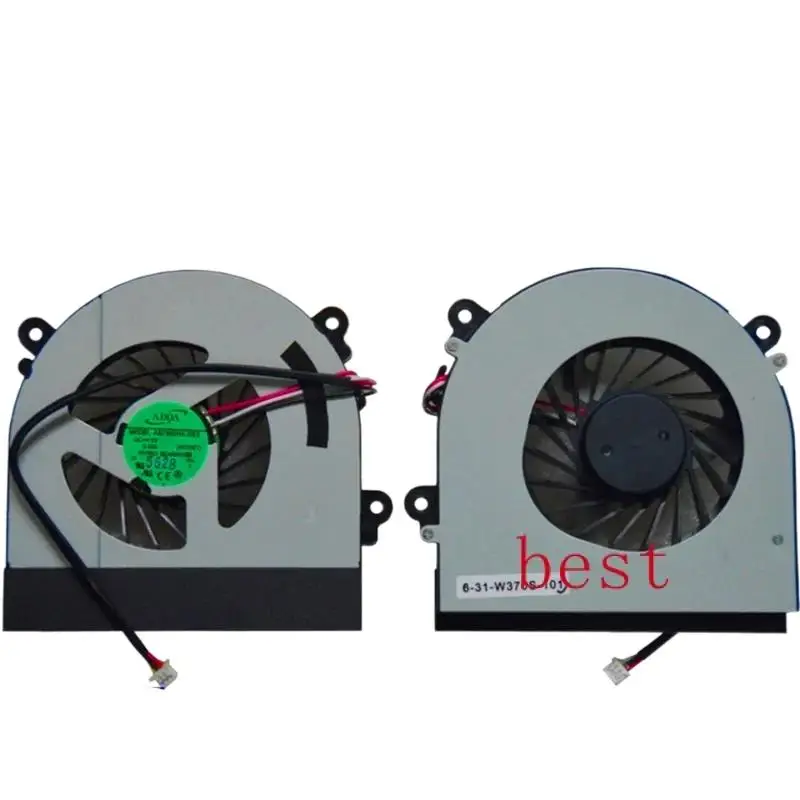 FORNew Original Laptop Cooling Fan For Clevo W150/ER W350 /ETQ W370 /ETQ/SKQ K590S K660 E 6-31-W370S-101 6-23-AW15E-011 AB7905HX