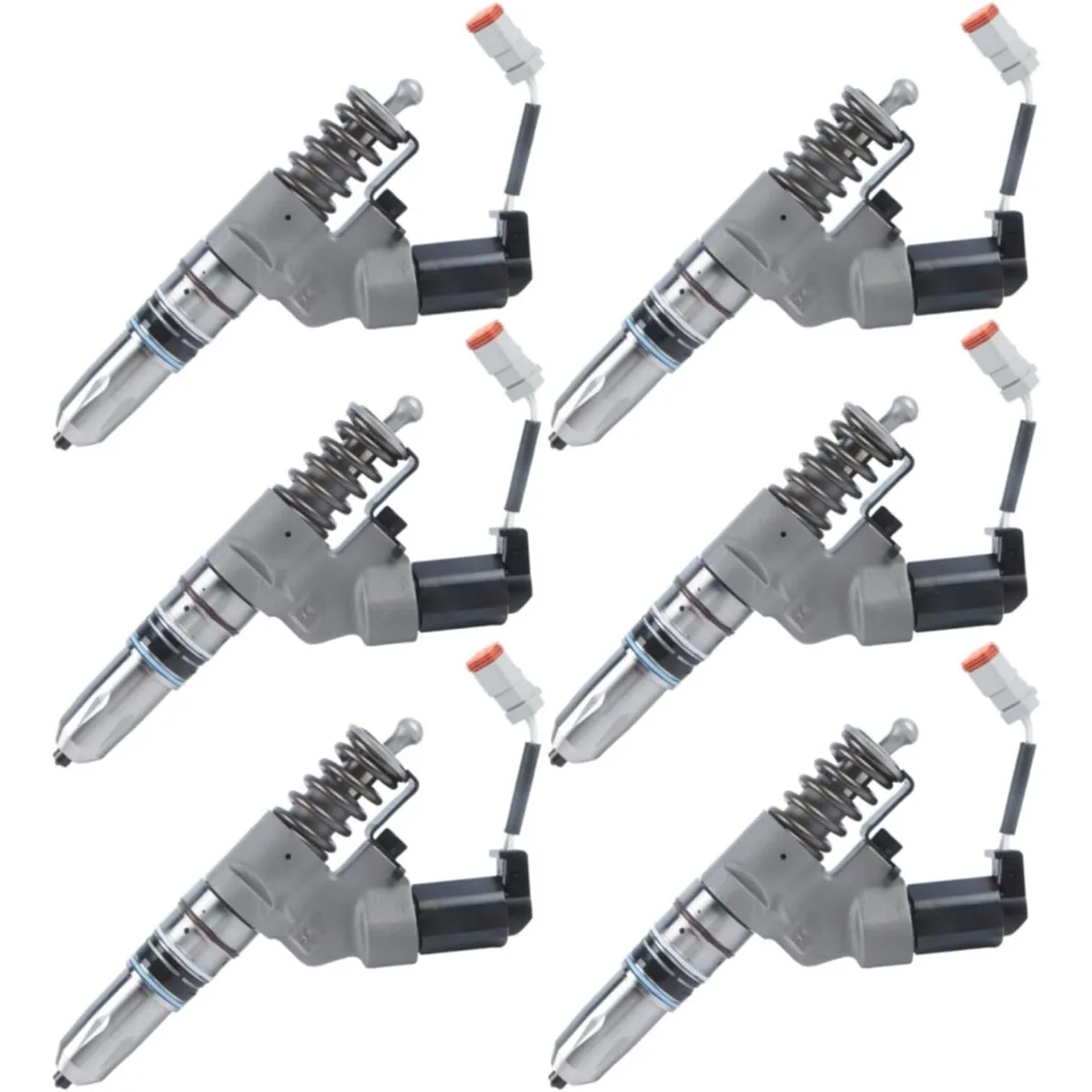 6Pcs Diesel Fuel Injector Nozzle 3411845 3411845RX 3411845PX for Cummins Marine M11 ISM11 QSM11 Engine Replacement