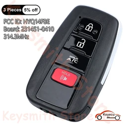 KEYECU 4 przyciski 314,3 MHz dla Toyota Prius Prime 2017 2018 2019 2020 2021 Automatyczny inteligentny pilot zdalnego sterowania HYQ14FBE 231451 -0410