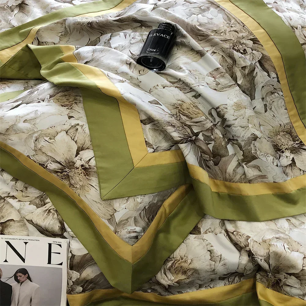 Svetanya 100% Egyptian Cotton 1000TC Bedlinens Queen King RU Size Set Pillowcase Sheet Duvet Cover Bedding Sets