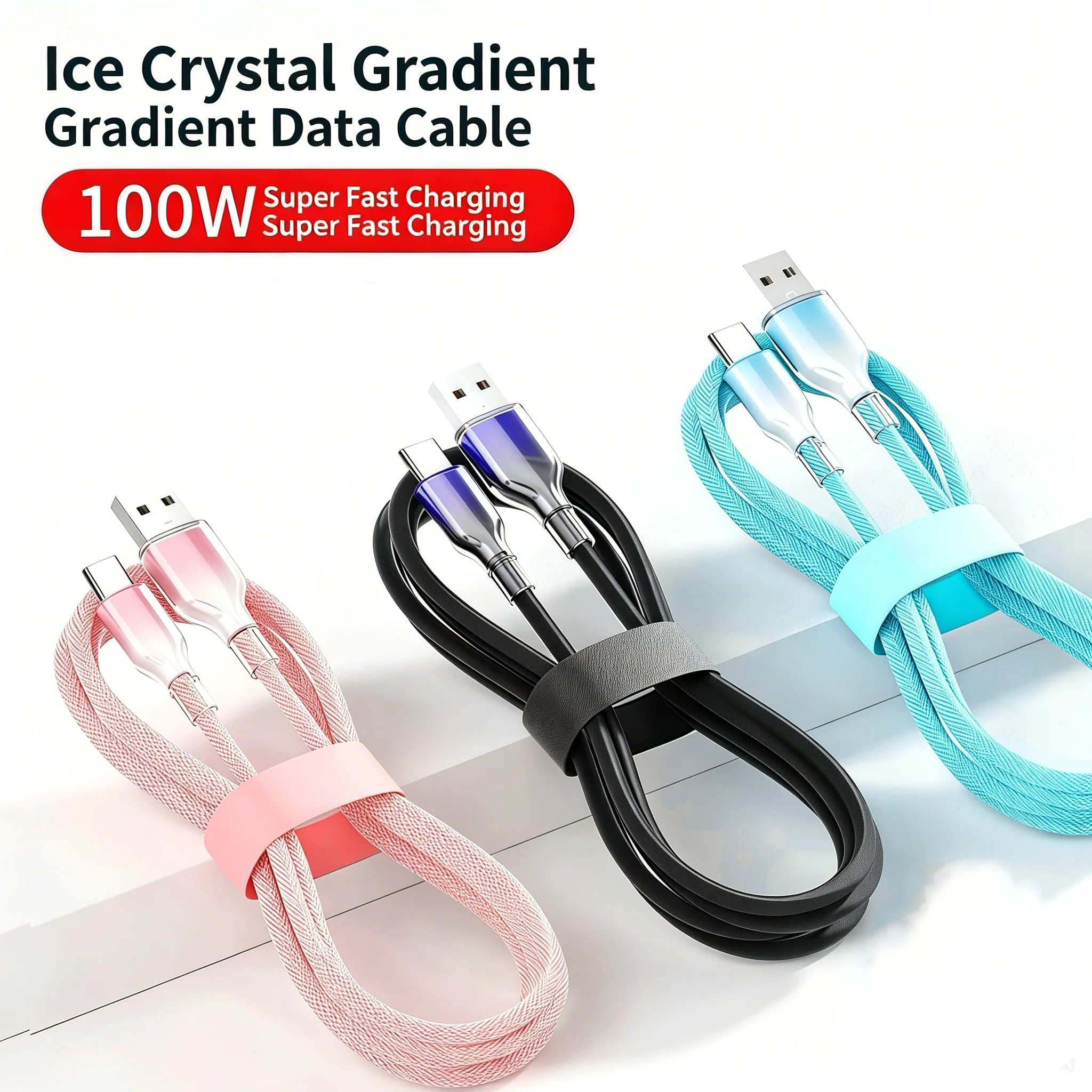 Braided USB A to Type C Fast Charging Cable 1m/1.5m/2m For Samsung Huawei Xiaomi Android Type-C Smartphones，Micro USB 0.3m Cable