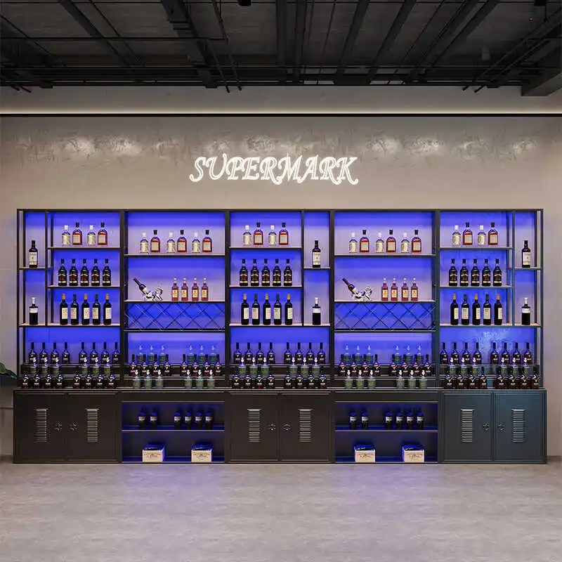 ^Mobile Shelves Bar Cabinet Living Room Kitchen Storage Restaurant Display Luxury Wine Cabinet Modern Estante Trendy Furniture