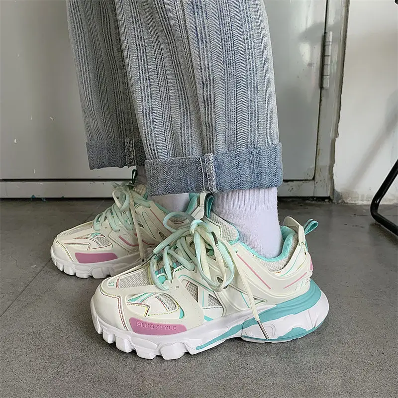أحذية ركض مبركن للنساء ، أحذية رياضية ، أحذية رياضية مكتنزة ، موضة نسائية ، تصميم جديد ، ماركة ، 2023