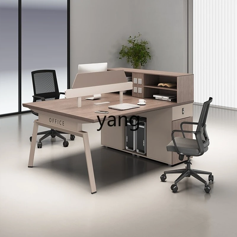 

LMoffice simple style staff desk modern computer desk and chair combination
