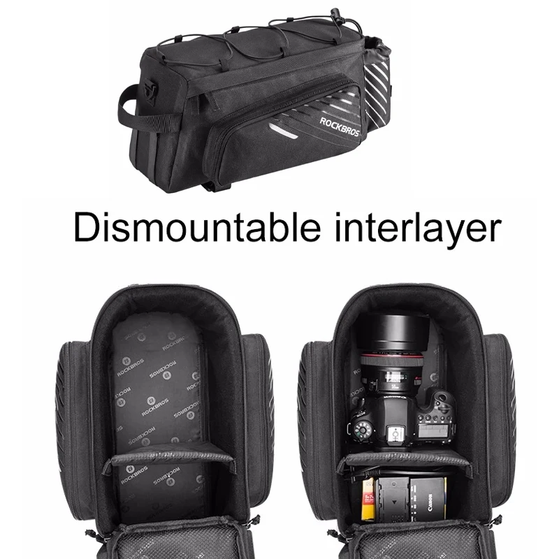 المشي لمسافات طويلة في الهواء الطلق حقيبة سفر حقيبة الكاميرا حقيبة اللياقة البدنية حقيبة كروسبودي دراجة المقعد الخلفي حقيبة الأمتعة رف حقيبة التخزين حقيبة أدوات السفر #5