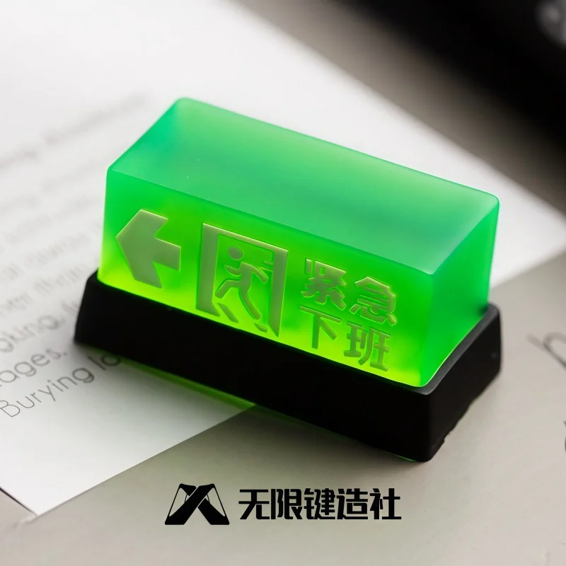 

Колпачки для клавиш с аварийной выключенной работой, персонализированные, одинарные, прозрачные, креативные, положение ESC, материал из смолы, настройка, эргономика