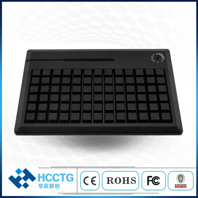 Windows 78 Keys POS Programmable Keyboard Membrane Keys for Commercial Retail KB78