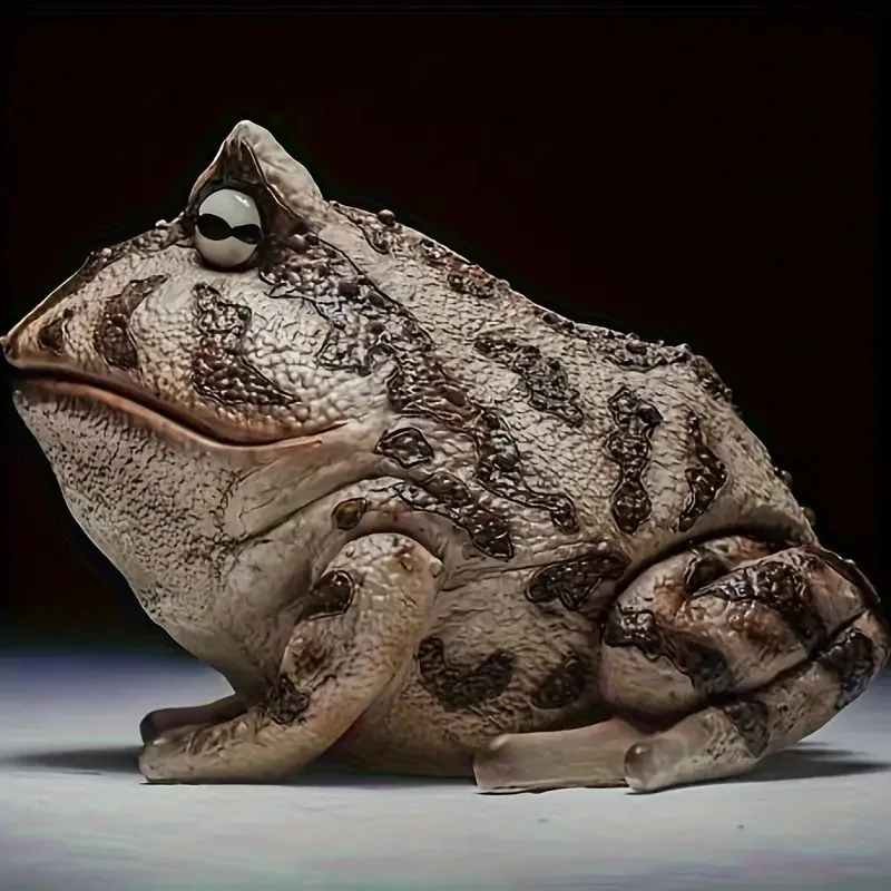 

Creative Simulation Resin Frog Statue Outdoor Courtyard Art Decoration Home Desktop Porch Ornament Multifunctional Use Ornaments