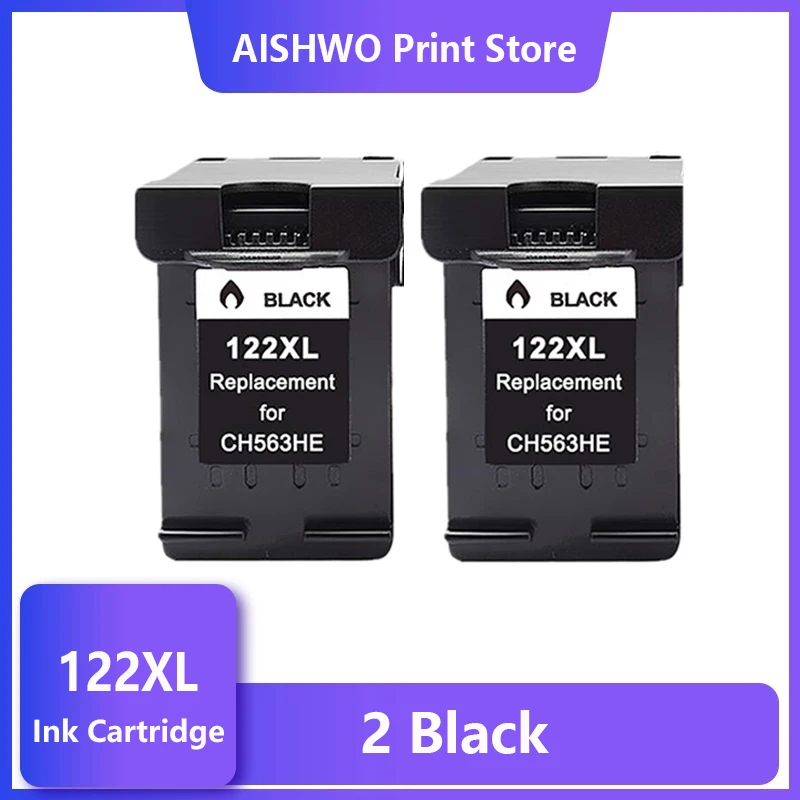 

Compatible 122XL Cartridge Replacement for HP 122 Black Ink Cartridge for Deskjet 1000 1050 1050A 1510 2000 2050 3000 3050