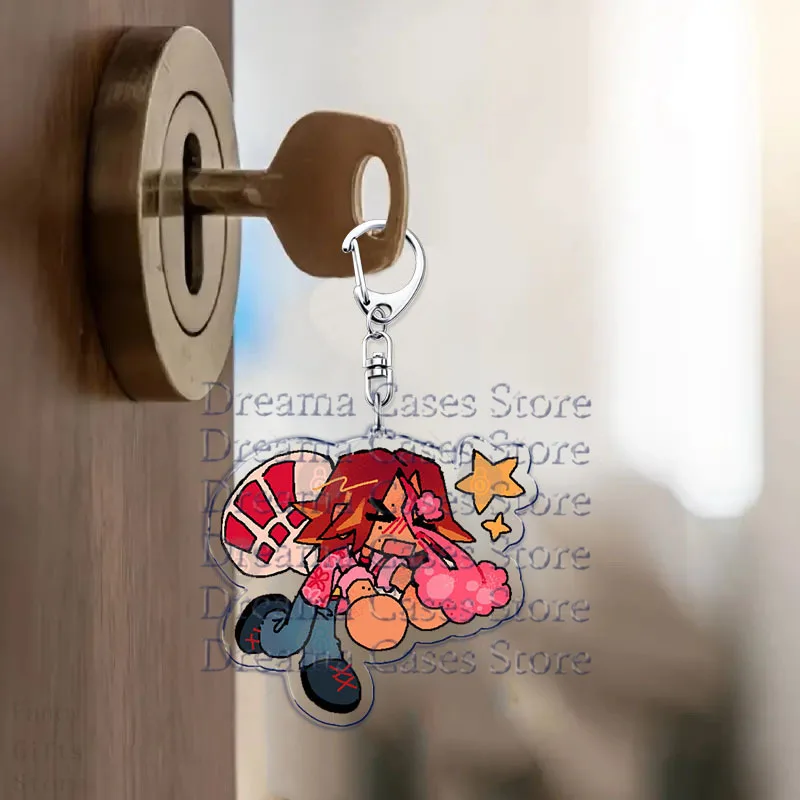 حار لعبة الرعب Chibis سلاسل المفاتيح للنساء مفتاح سلسلة حلقة Keyrings مجوهرات كوكب جيمي مجعد أنيا Sallyface أصدقاء المشجعين الهدايا
