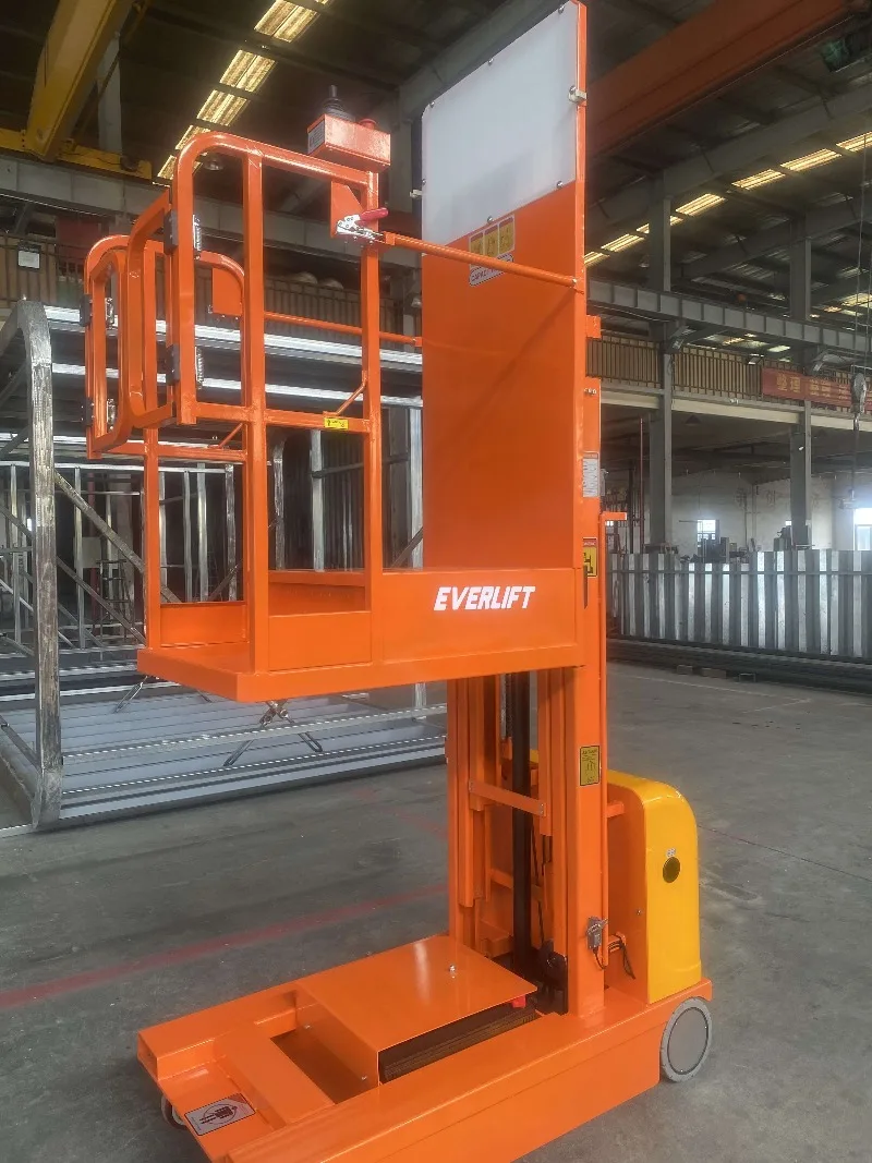 Aerial Order Picker Self Propelled Full Electric 3/4m Lifting Height Mobile Elevating Platform For E-commerce Warehouse Picking
