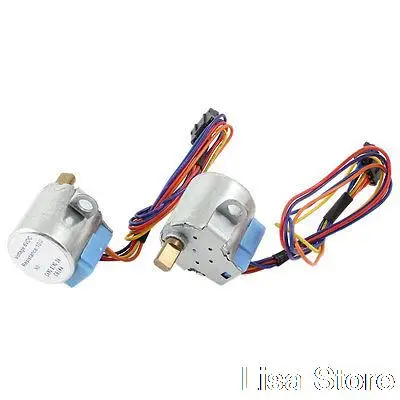 2 Pcs Replacement Speed Reducing Wired Electric Stepper Motor 1000r/min DC 5V