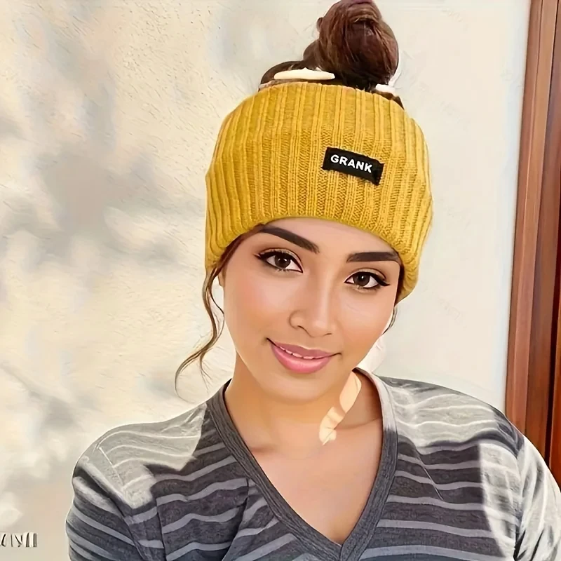 Stylish Knitted Headband for Women Winter Warm Elastic Hair Band Head Scarf Sports and Casual Wear image 4