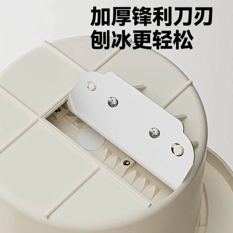 수동식 미니 내구성 수동 소형 빙수 기계 핸드 크랭크 얼음 분쇄기 이동식 가정용 아이스크림 도구