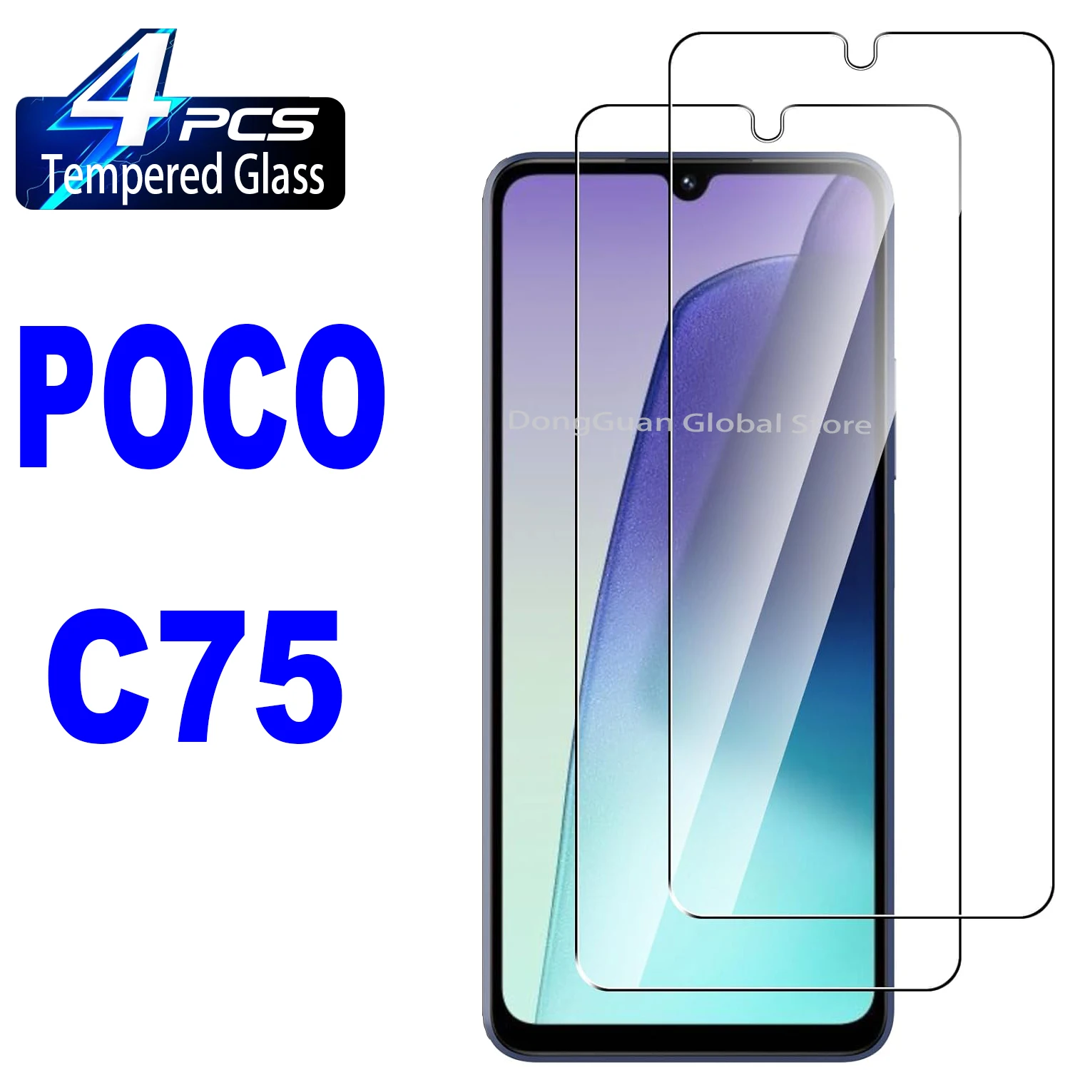 

For Xiaomi Poco C75 Tempered Glass Screen Protector Glass Film
