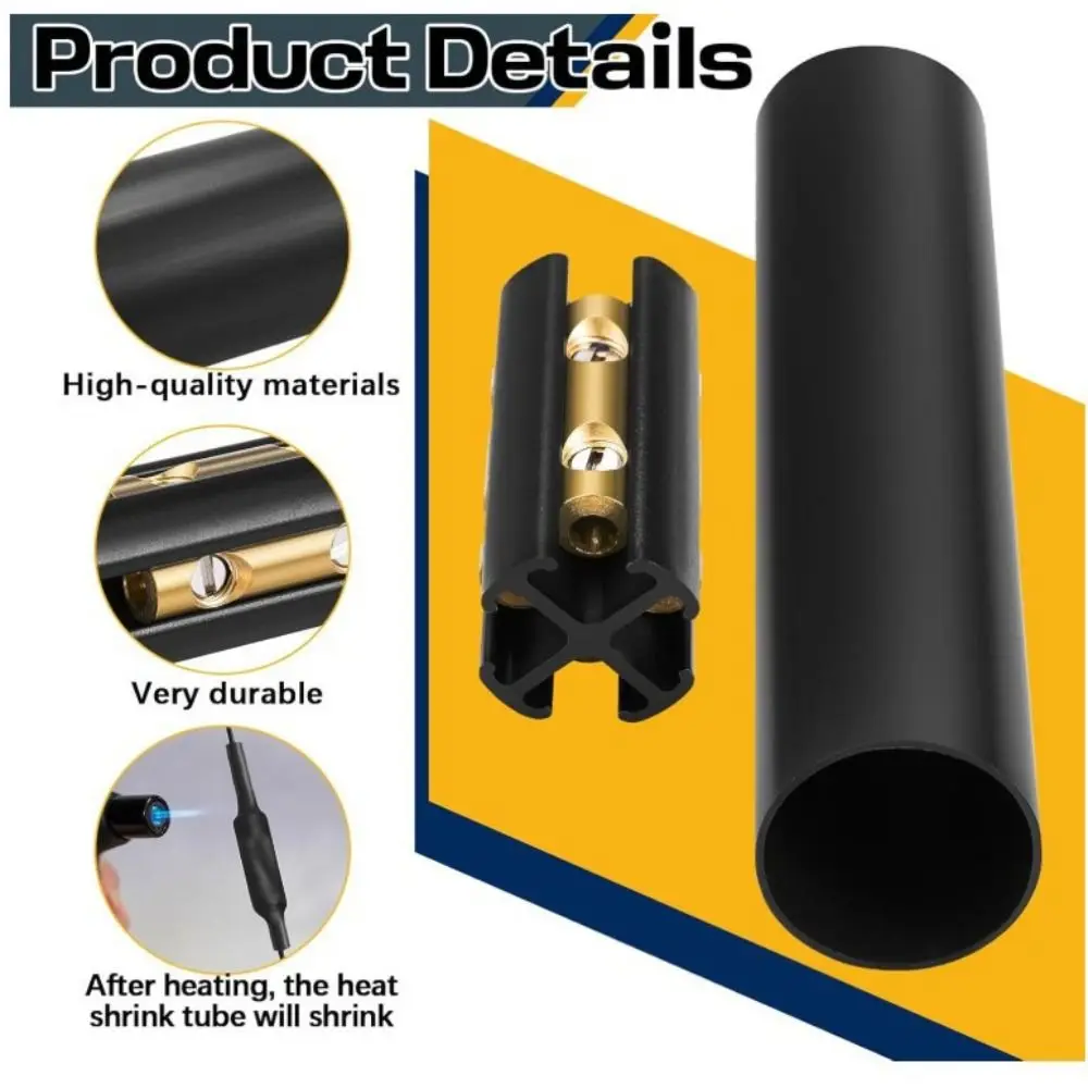 600 Volts Rated Underground Wire Splice Kit Heat Shrink Waterproof Direct Burial UF Wire Durable UV Resistant Splice Kit