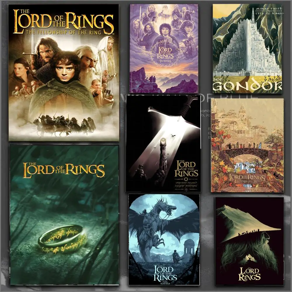 The Lord Of The Rings Movie Fantasy Poster Modern Aesthetic Wall Art Print Minimalist Bedroom Living Room Home Decor Gift