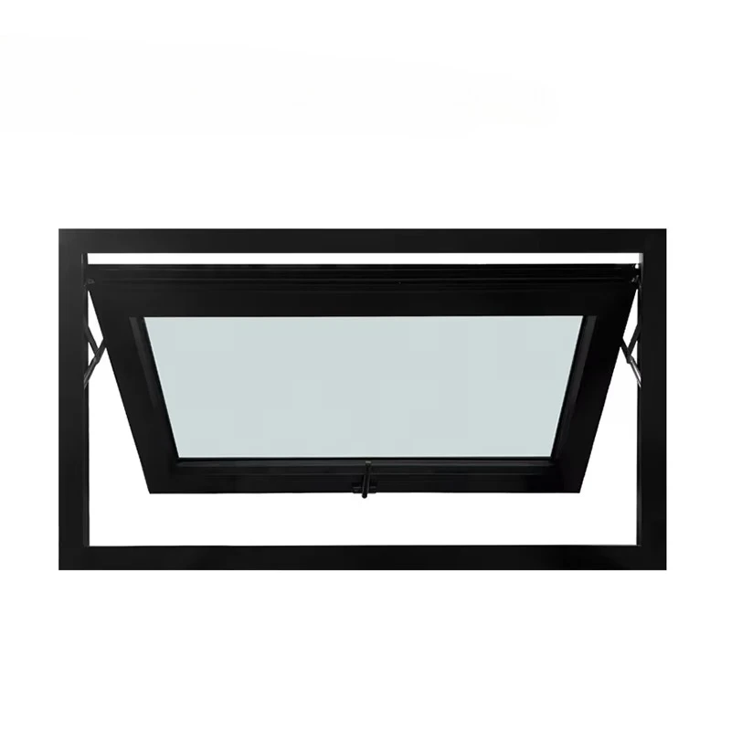 High Performance Thermal Break Aluminum Profile Modern Top Fixed Windows Bottom Awning Hung Window for Schools Villas Hot Sale