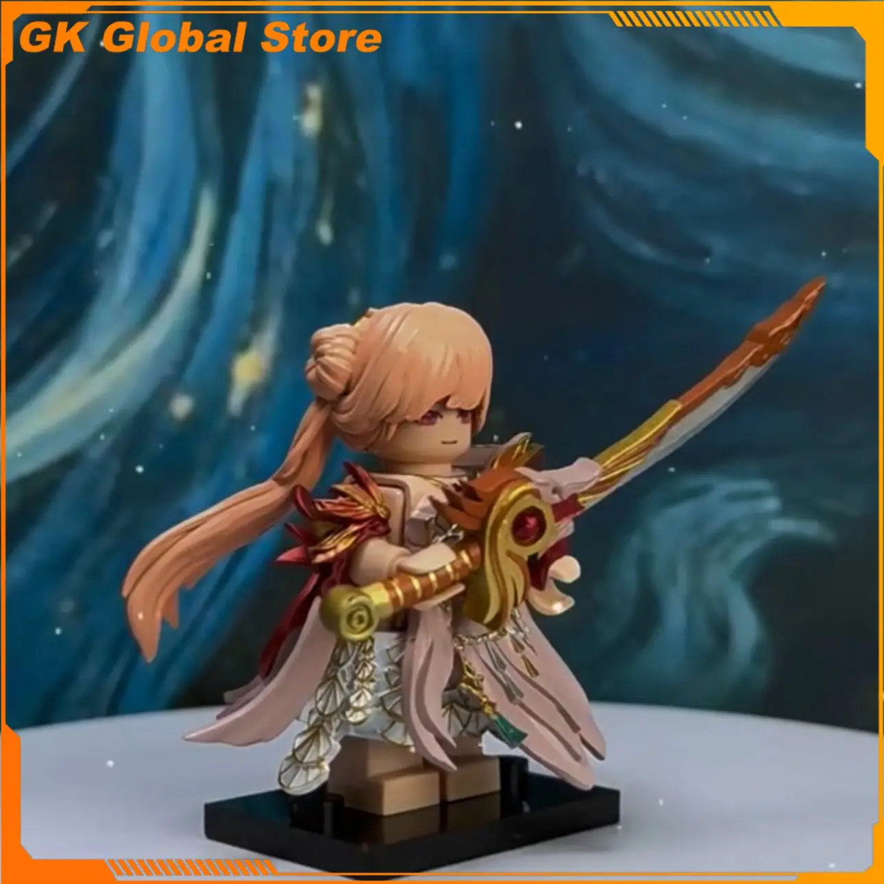 

5cm Genshin Impact Game Figure Hu Tao Peripheral Model Assembling Building Blocks Desktop Decoration Ornaments Puzzle Gifts Toys