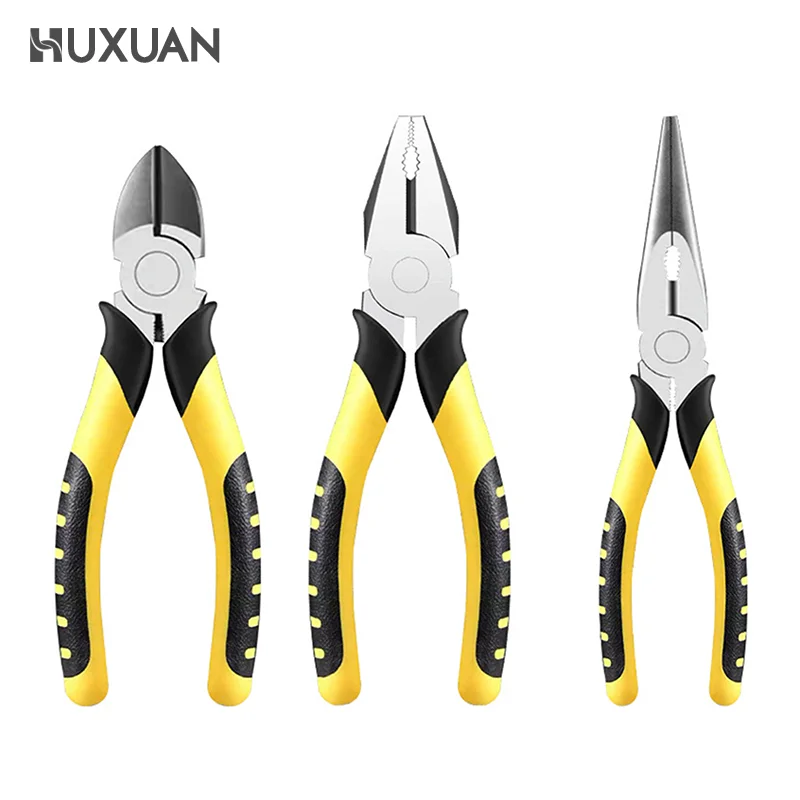 

6 Inches Wire Pliers Sharp Large Opening Stripping Pliers Industrial Grade Labor-saving Household Electrician Pliers