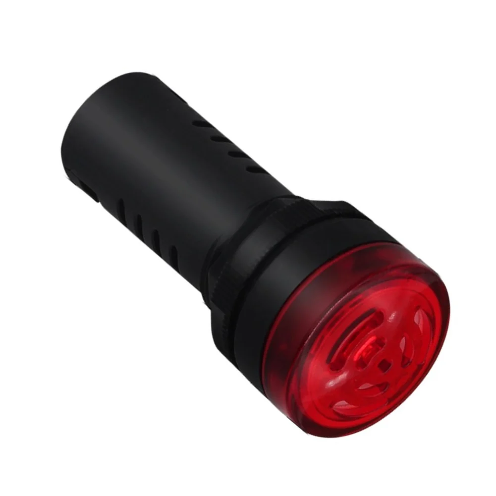 DCAC12V 12 Volt Waterproof Buzzer IP65 with Bright Display Dustproof Base for PLC Panels and Control Boxes Red