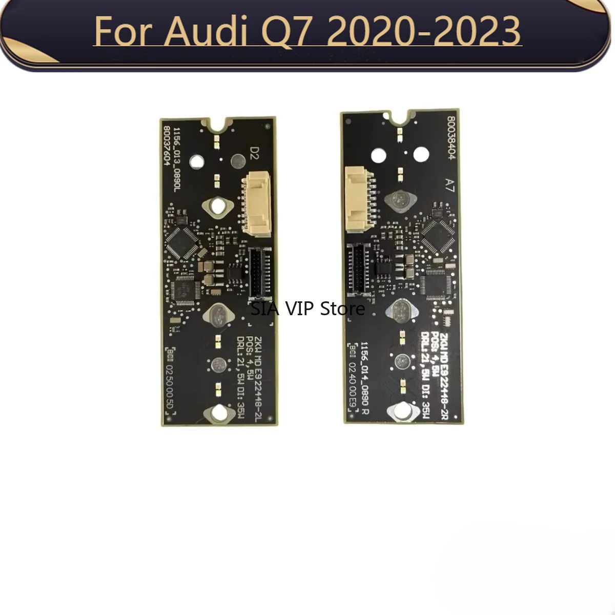 

For Audi Q7 2020-2023 White LED headlights daytime running lights angel eye light ring chips headlight source chips Car parts