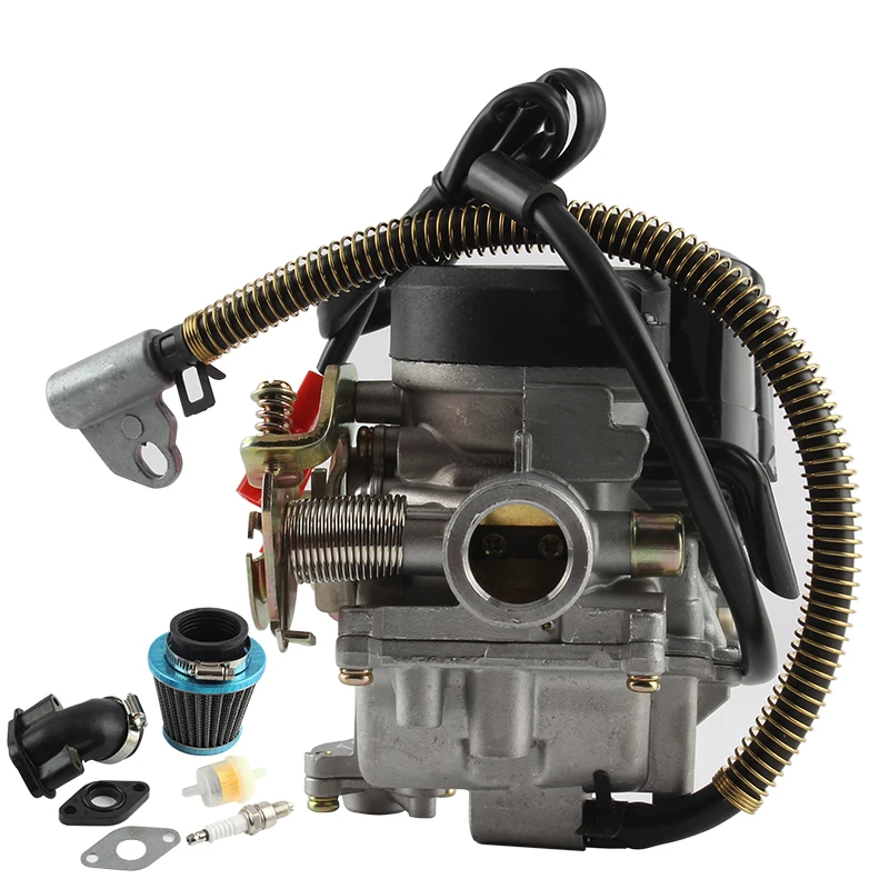 

PD18J Carburetor FOR GY6 50CC 49CC 139QMB 4 Stroke Scooter Taotao Engine 18mm carb+ Intake Manifold