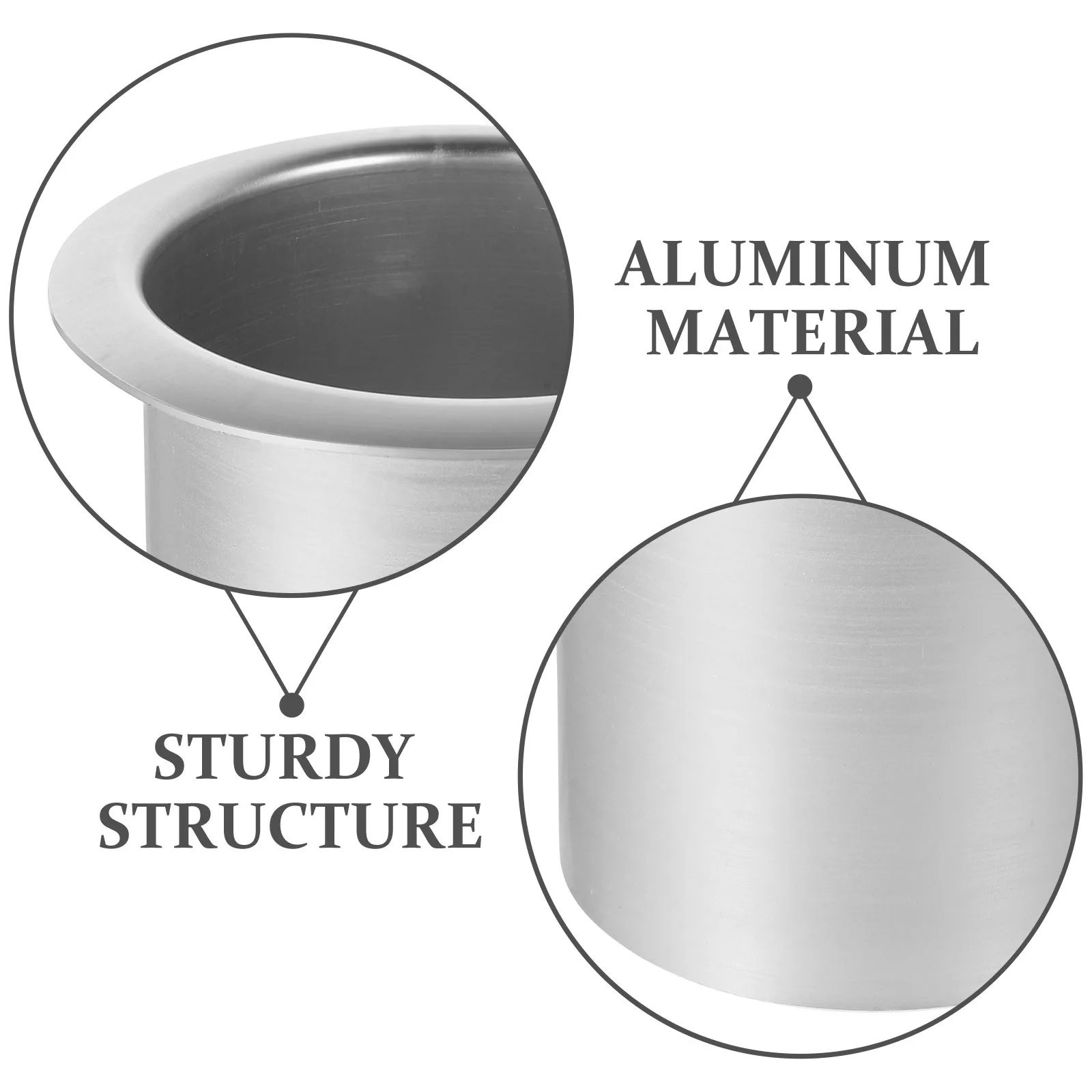 

Aluminum Recliner Handle Cup Holder Replacement Metal Drink Holder for Sofa Chair Car Outdoor High Temperature Resistant Easy