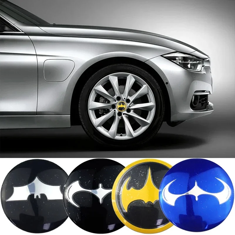 4pcs 56mm Alloy Car Wheel Hub Center Stickers for Mercedes Benz Honda Citroen Alfa Romeo Dodge Volkswagen Accessories